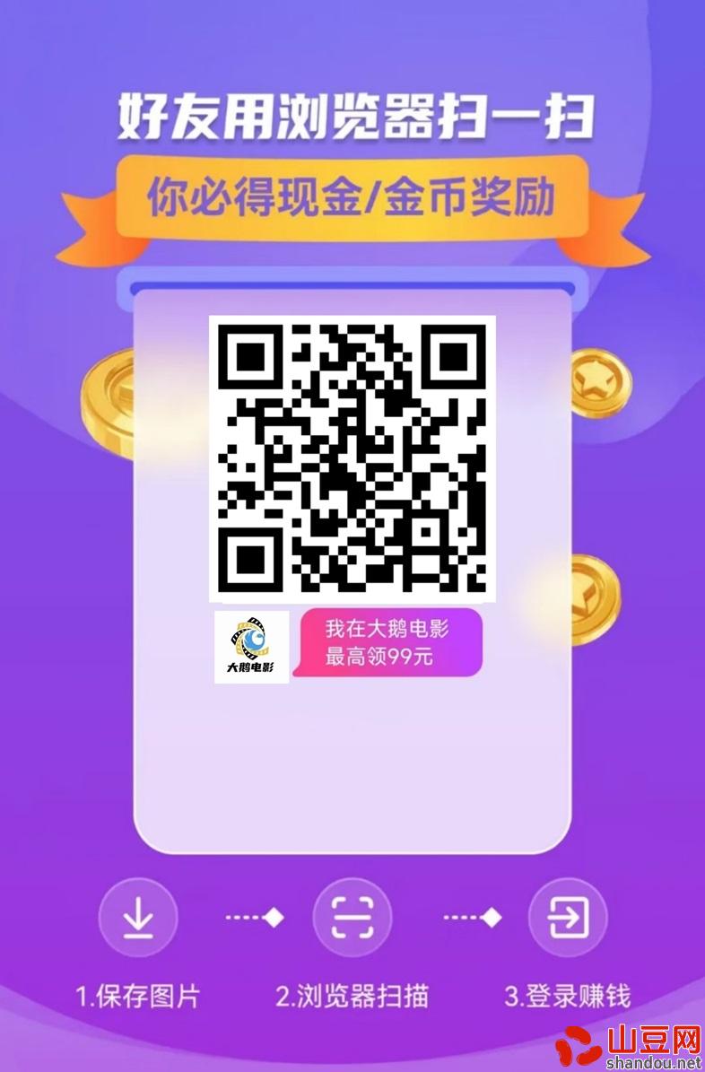 大鹅电影不用复杂玩法，看广告赚钱更简单！